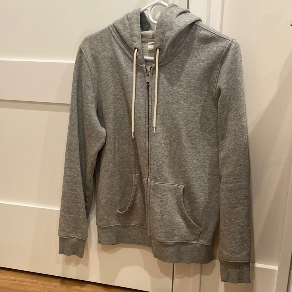 Old Navy Gray Women's Zip-Up Hoodie
